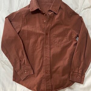 Boy’s Brown Button Down Shirt